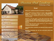 Tablet Screenshot of penzionpruhonice.cz